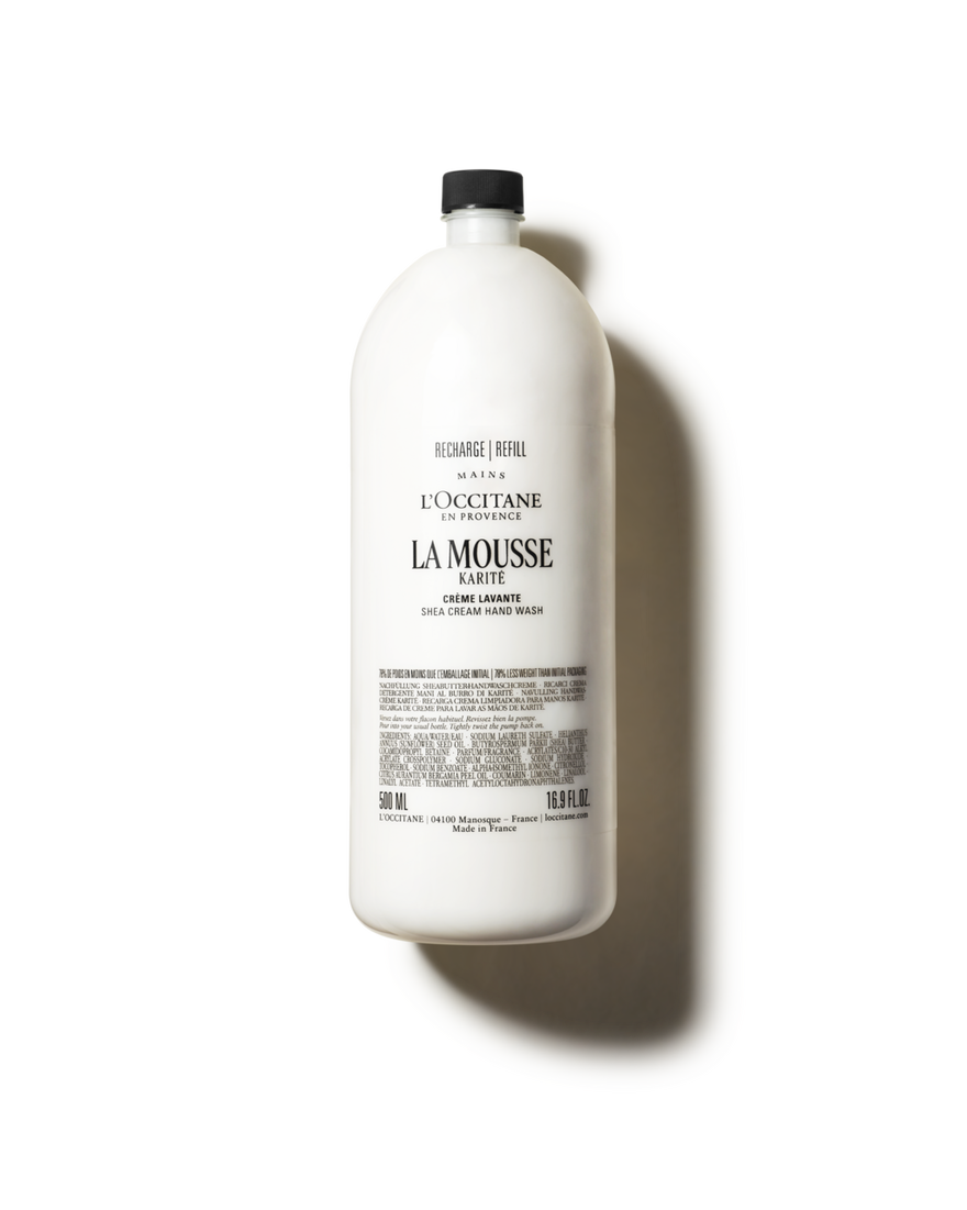 Recharge Mousse Crème Lavante Mains Karité500 ml