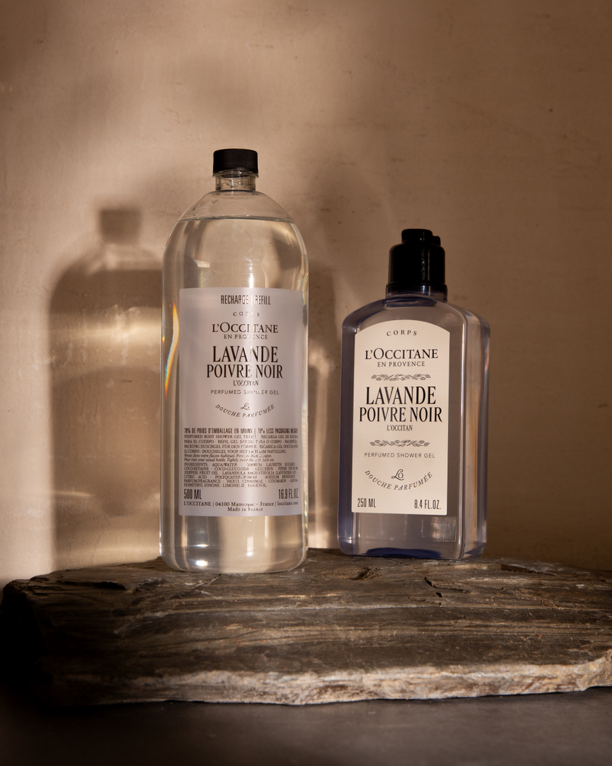 Recharge Gel Douche parfumé Lavande Poivre Noir500 ml - 2