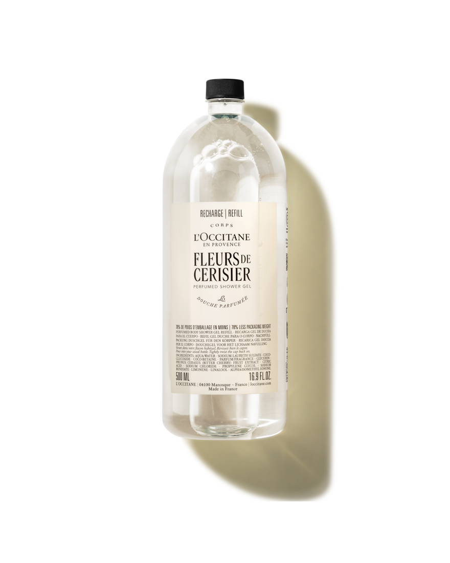 Recharge Gel Douche parfumé Fleurs de Cerisier500 ml