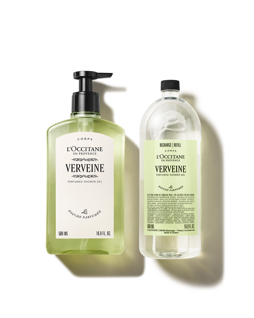 Duo Gel Douche Verveine et sa recharge