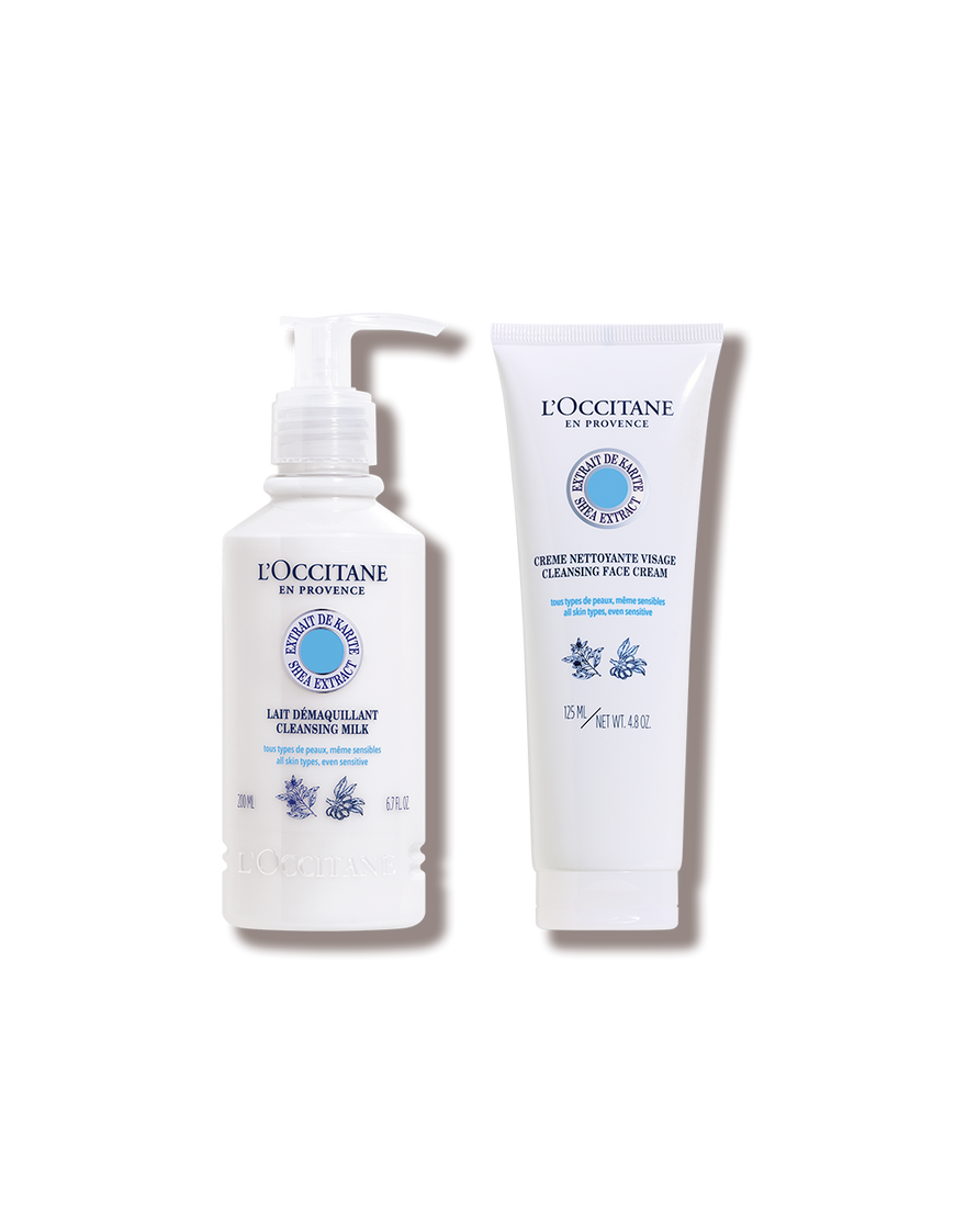 Duo Nettoyant & Démaquillant Visage Karité