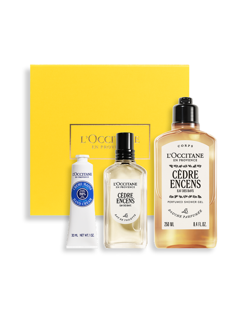 Coffret cadeau Parfum Cèdre Encens