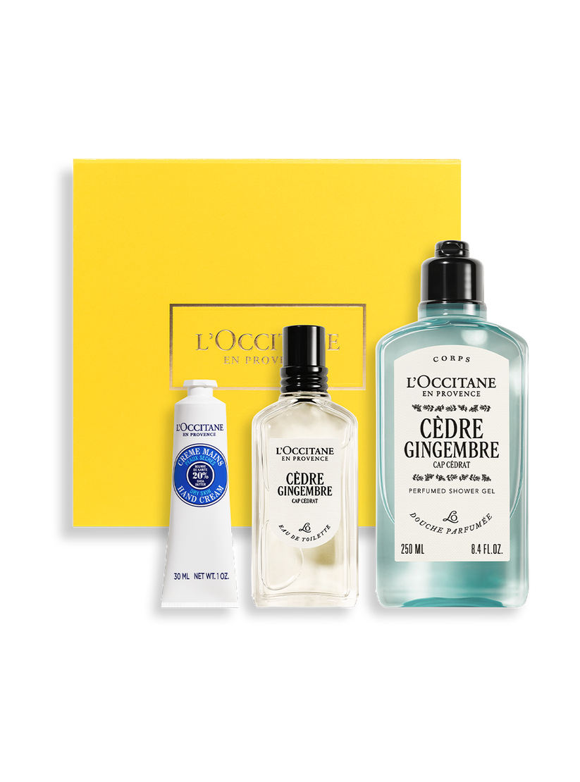Coffret cadeau Parfum Cèdre Gingembre