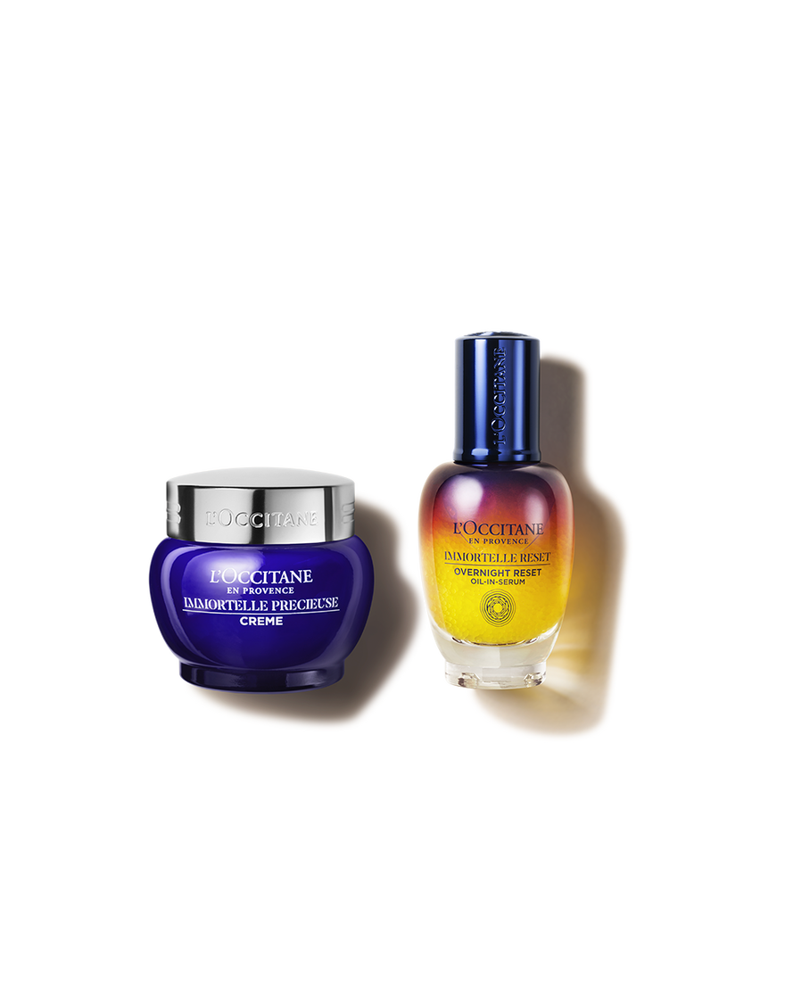 Duo Immortelle Reset Nuit et Crème Immortelle Précieuse